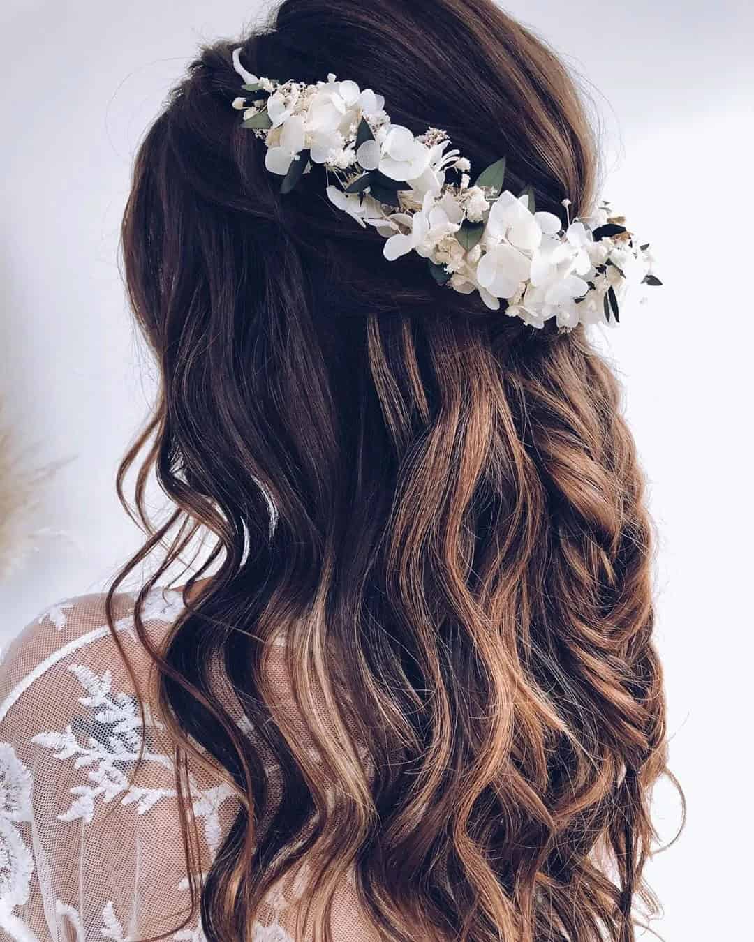 Braided Wedding Hairstyles With Flowers