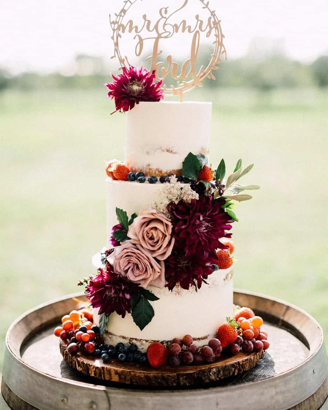 Two Tier Buttercream Wedding Cakes