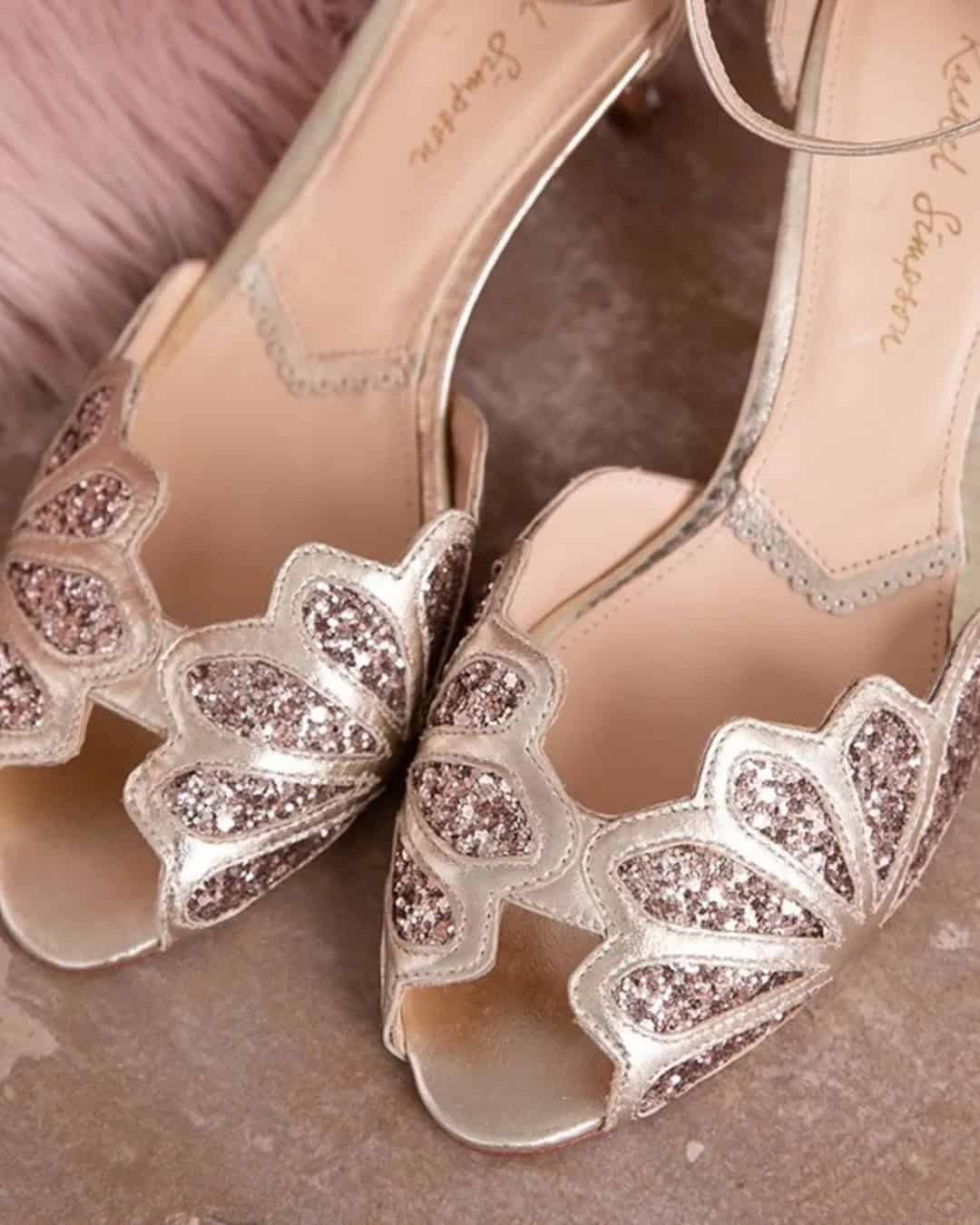 Sparkly Shoes in Rose Gold