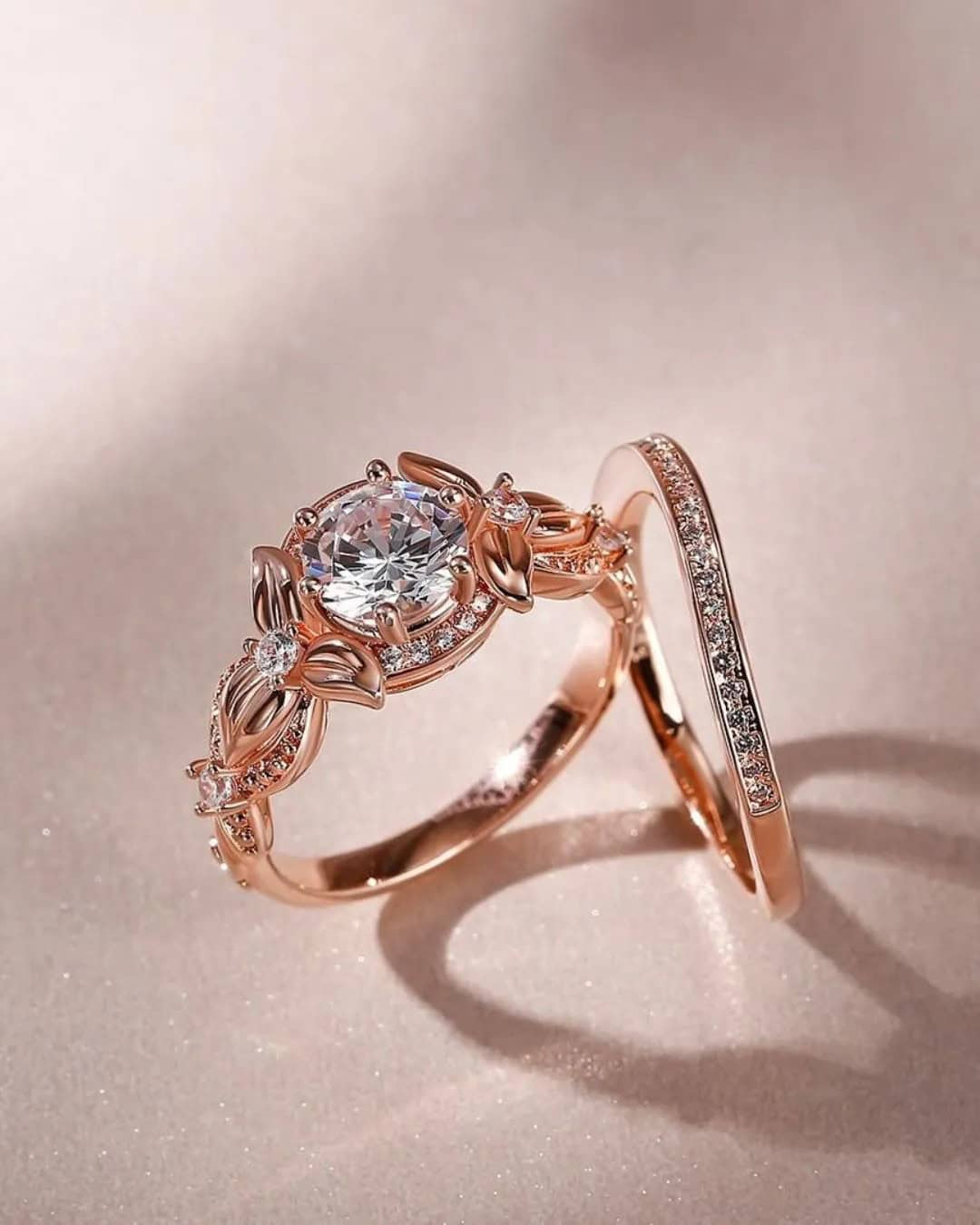 Flower-Inspired Engagement Rings