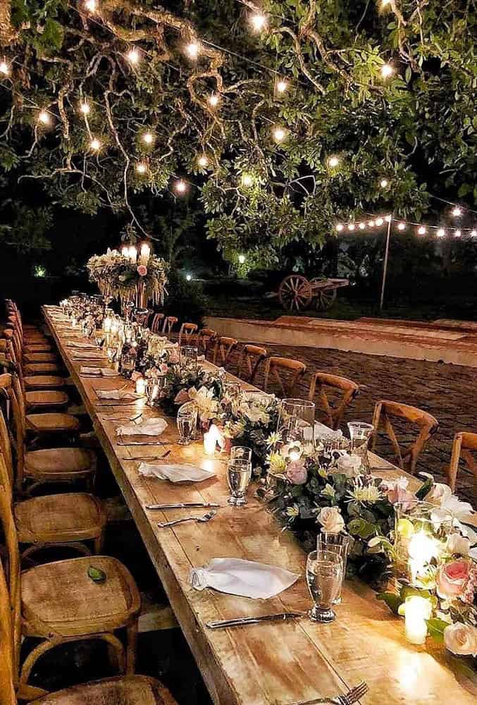 Backyard Wedding Lighting Ideas