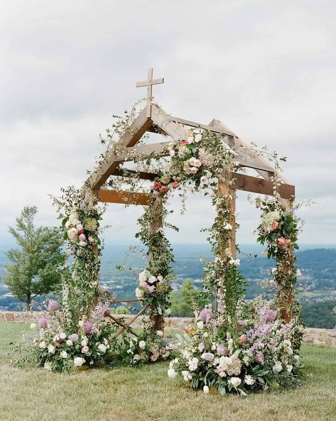 Cross Wedding Altar Ideas