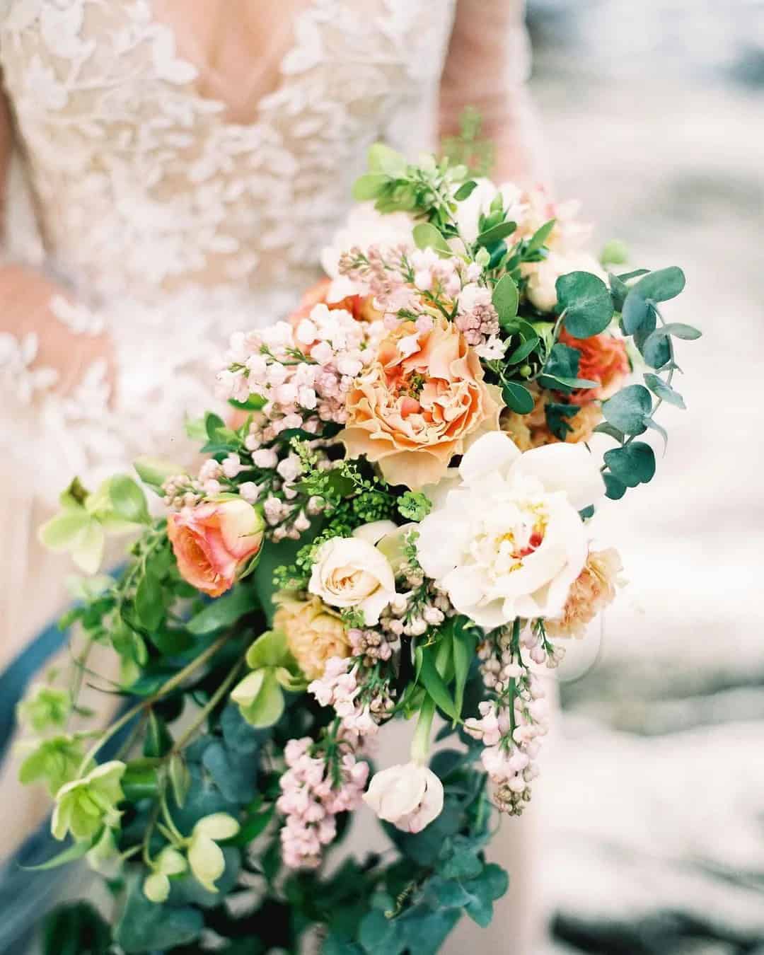 Gorgeous Cascading Wedding Bouquets