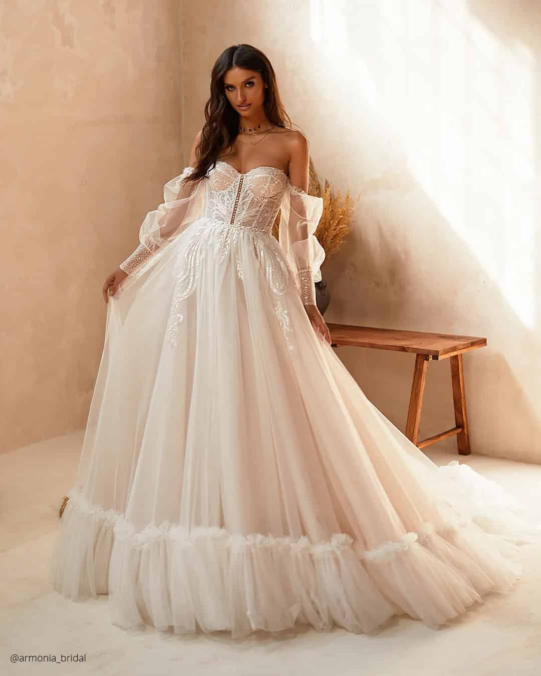 Boho Wedding Dresses With Sleeves