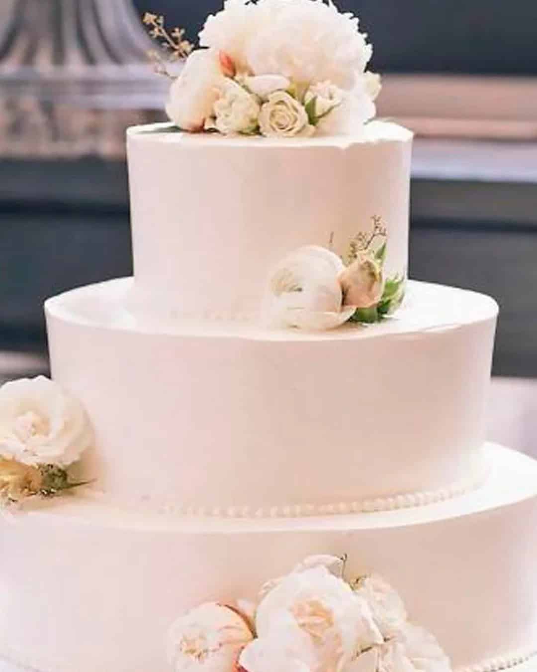 Simple Romantic Wedding Cakes