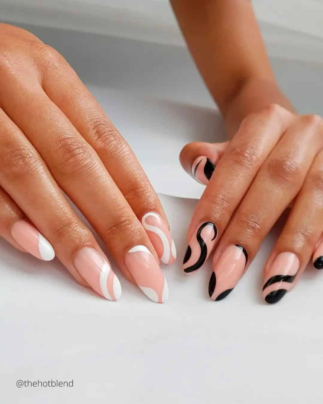 Black And White Nail Designs