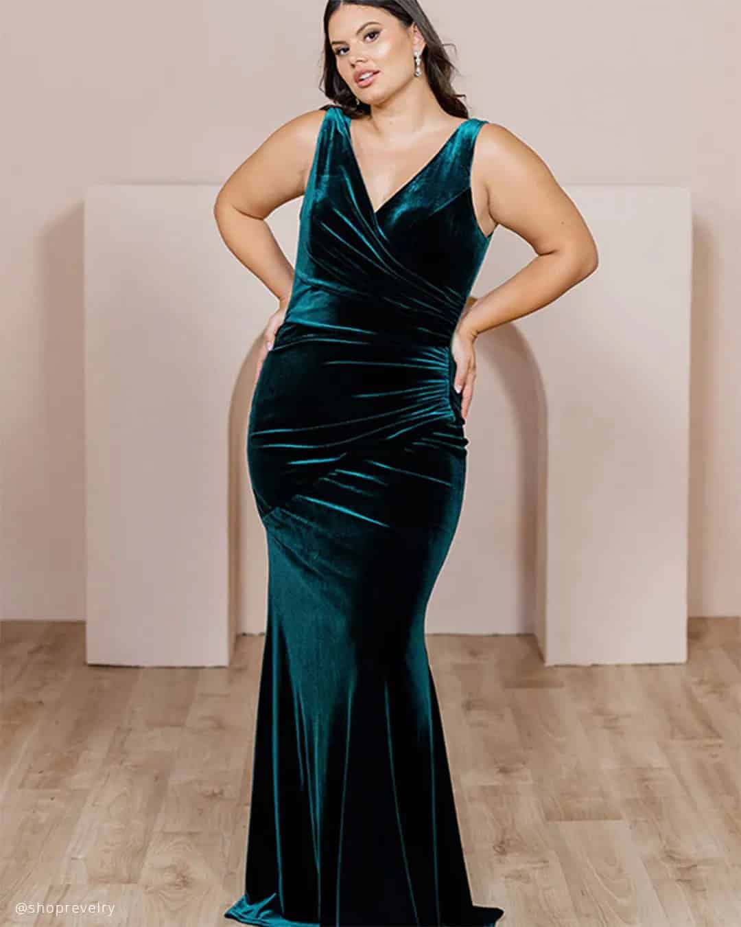 Emerald Green Bridesmaid Dresses Plus Size