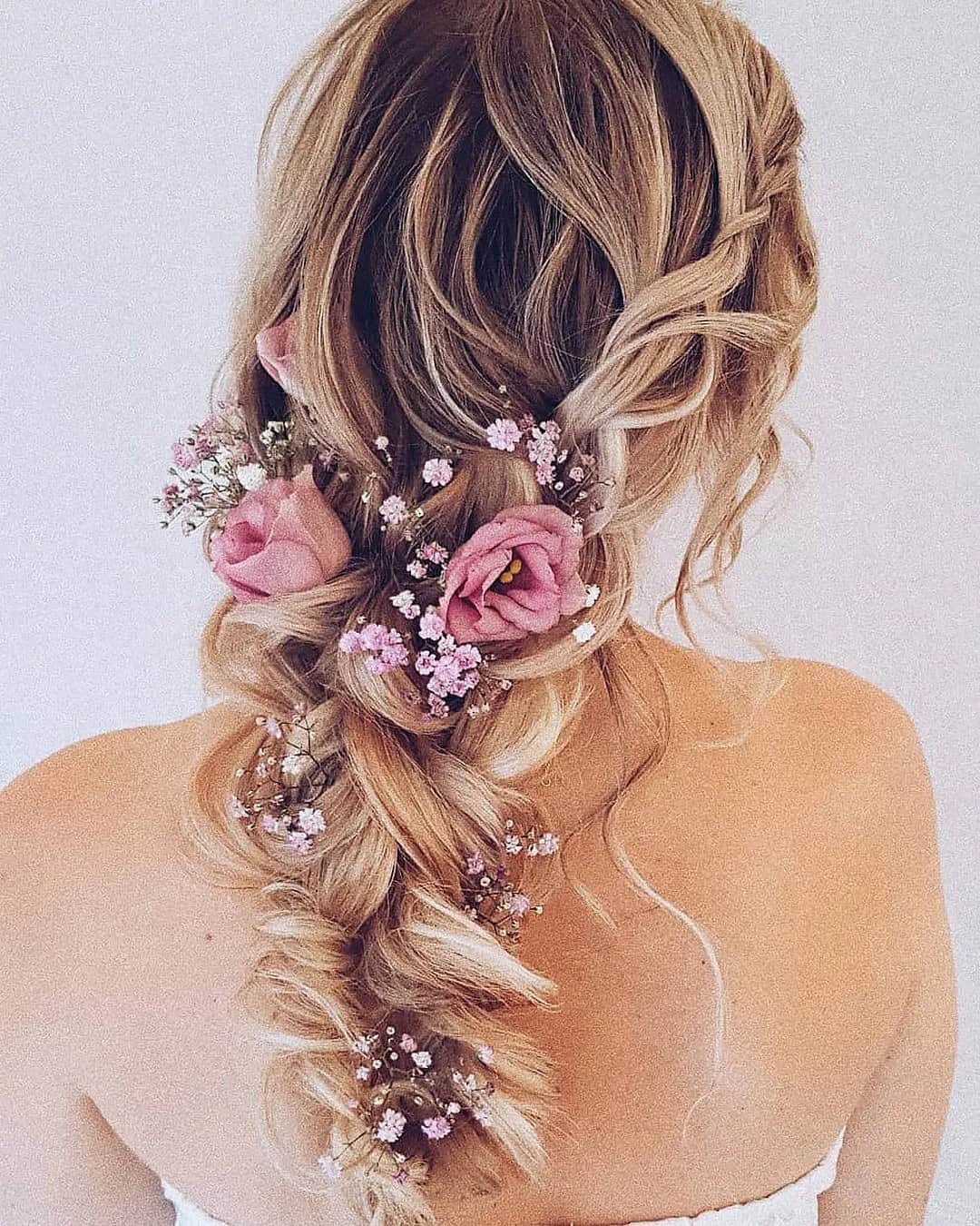 Simple Wedding Hairstyles With Flowers