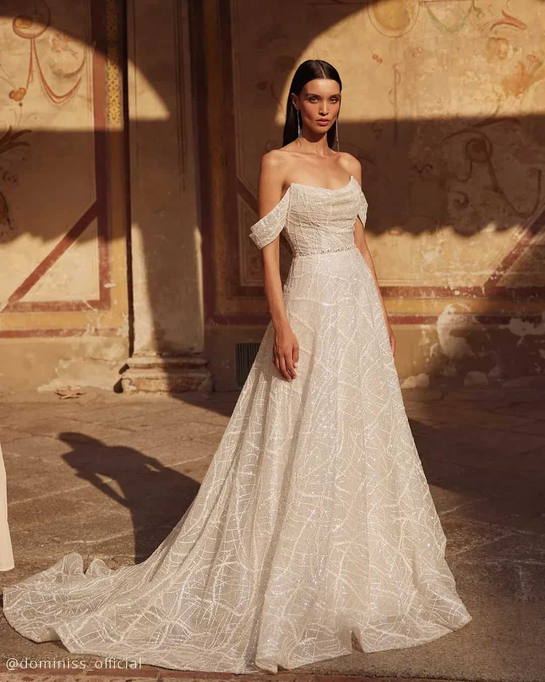 Rustic Off The Shoulder Gowns