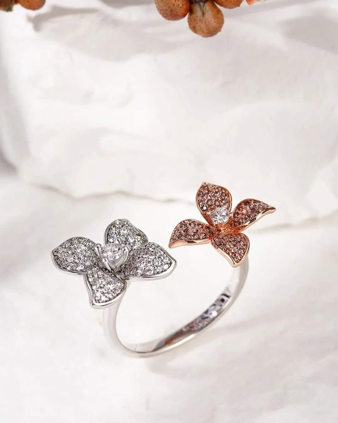 Flower-Inspired Engagement Rings