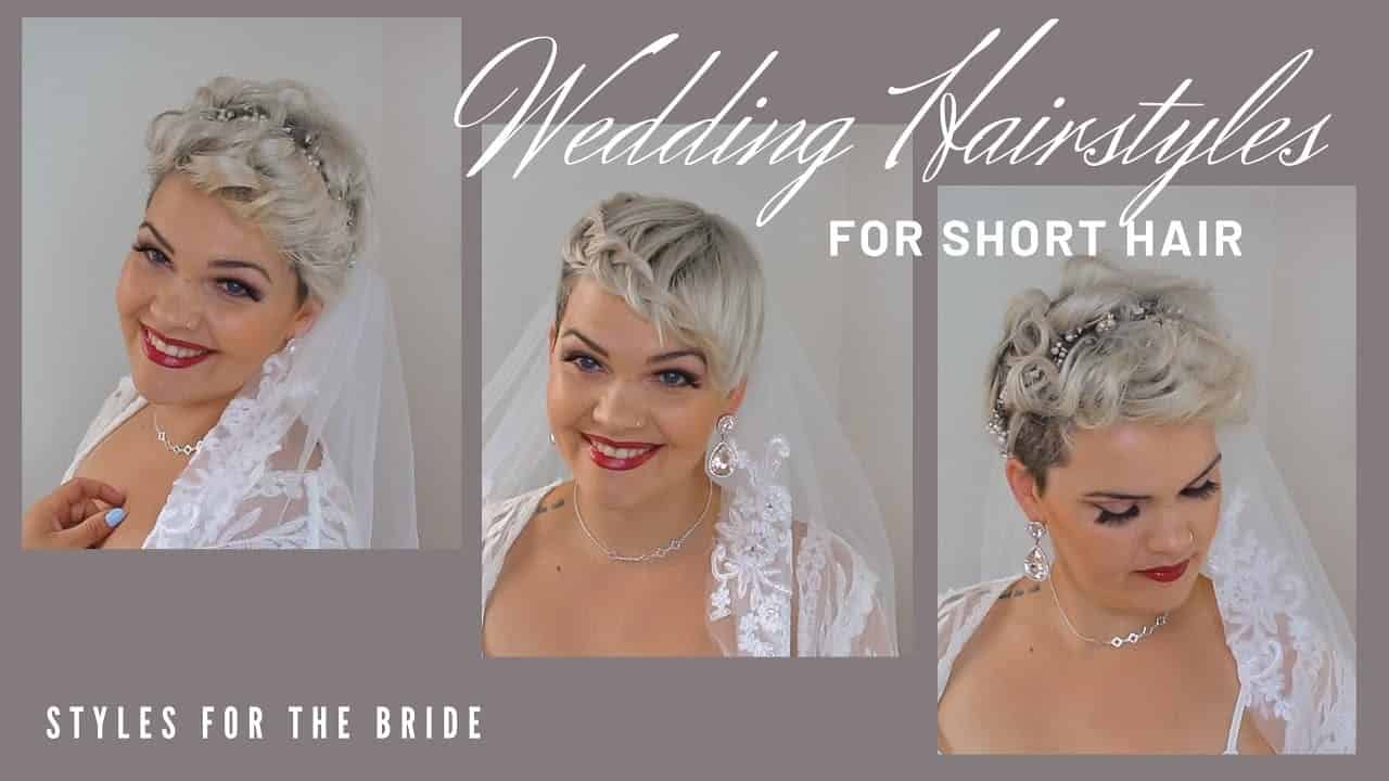 Wedding hairstyles for short hair (tutorial)