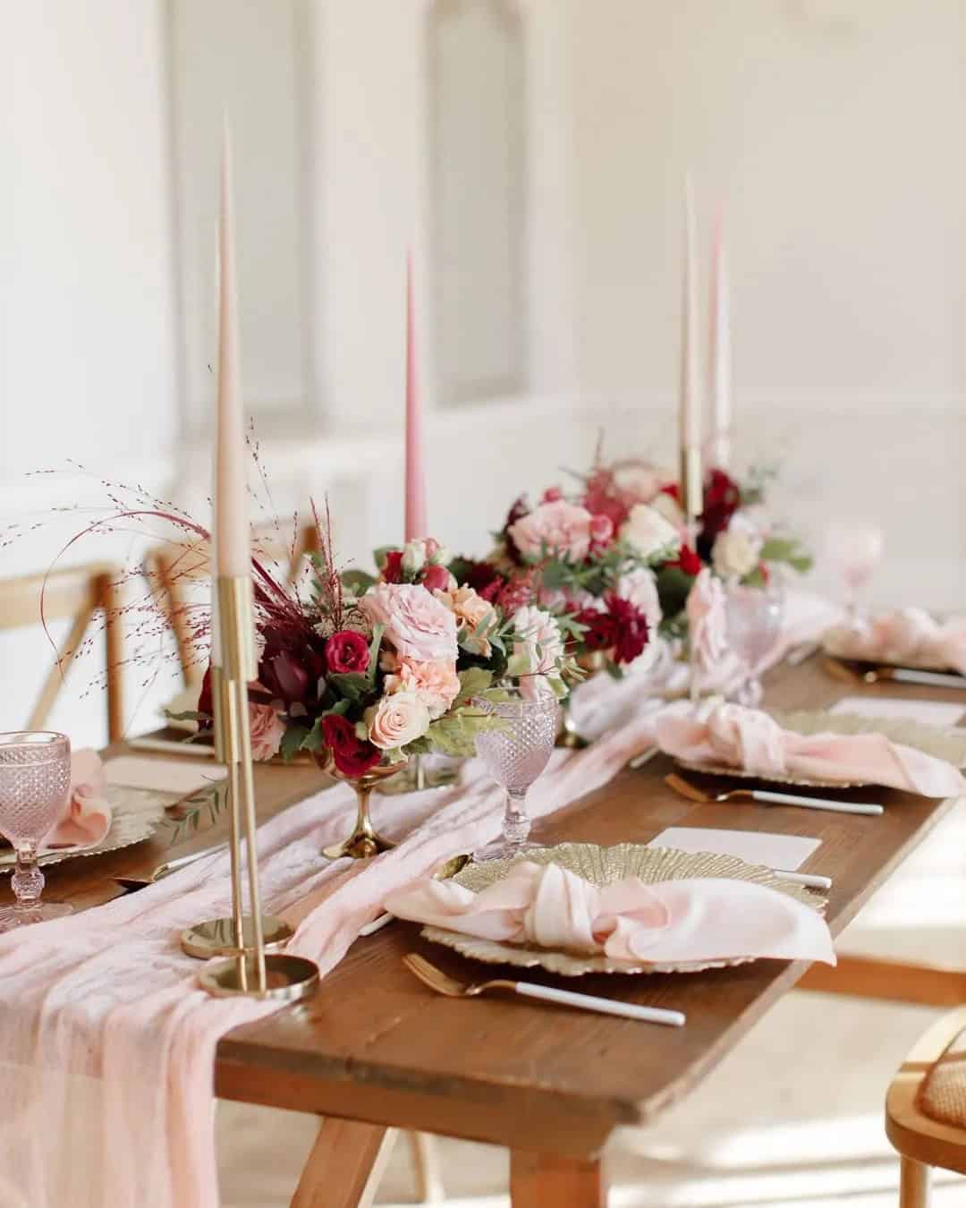 Minimalist Table Decorations For Wedding