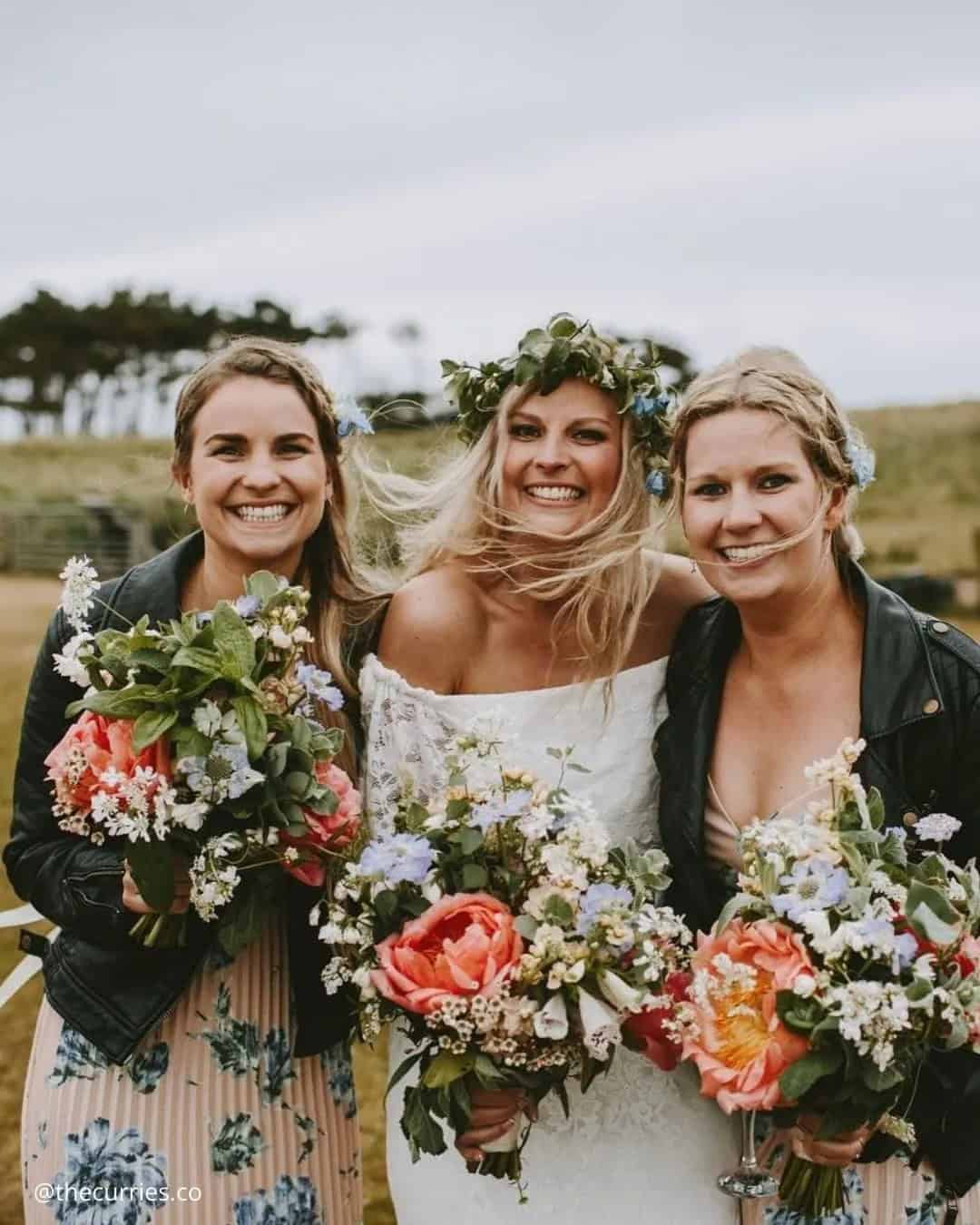 Cheerful Peach Bouquets