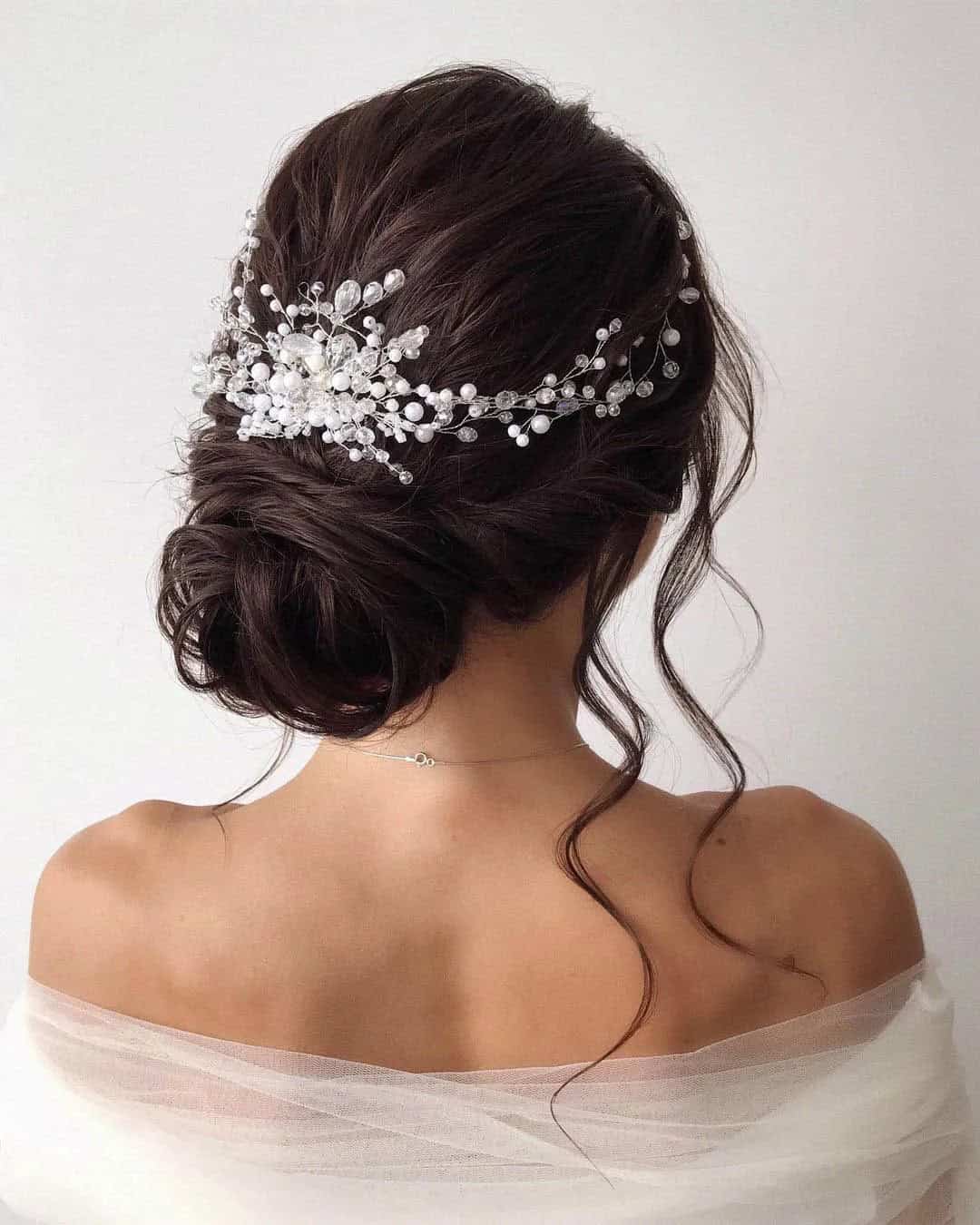 Loose Low Bun Wedding Hairstyles