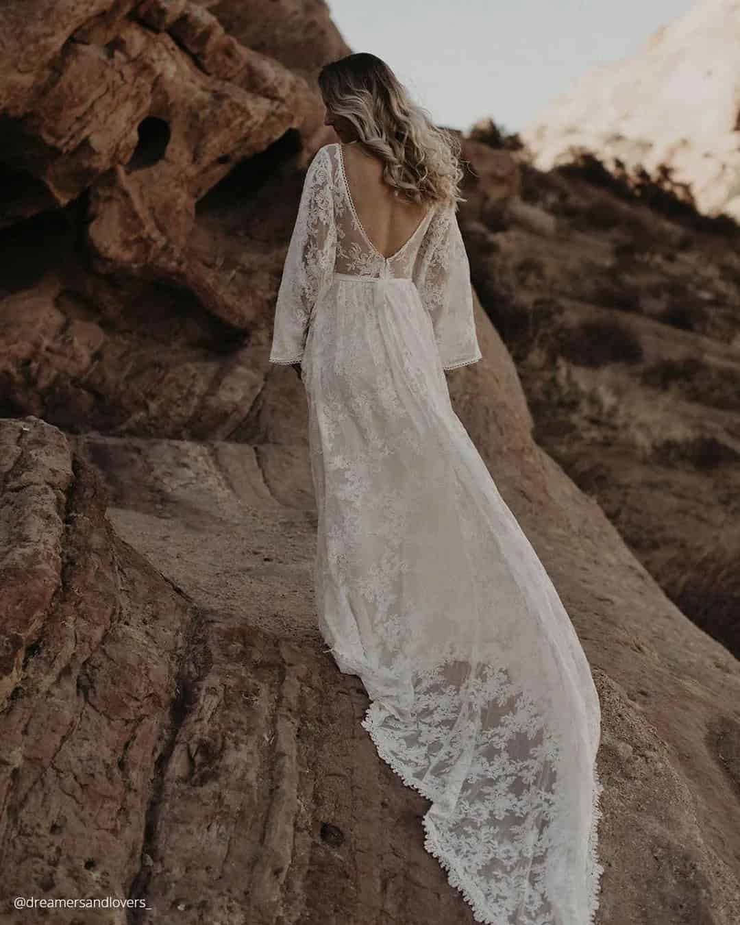 Bohemian Lace Dresses For Wedding