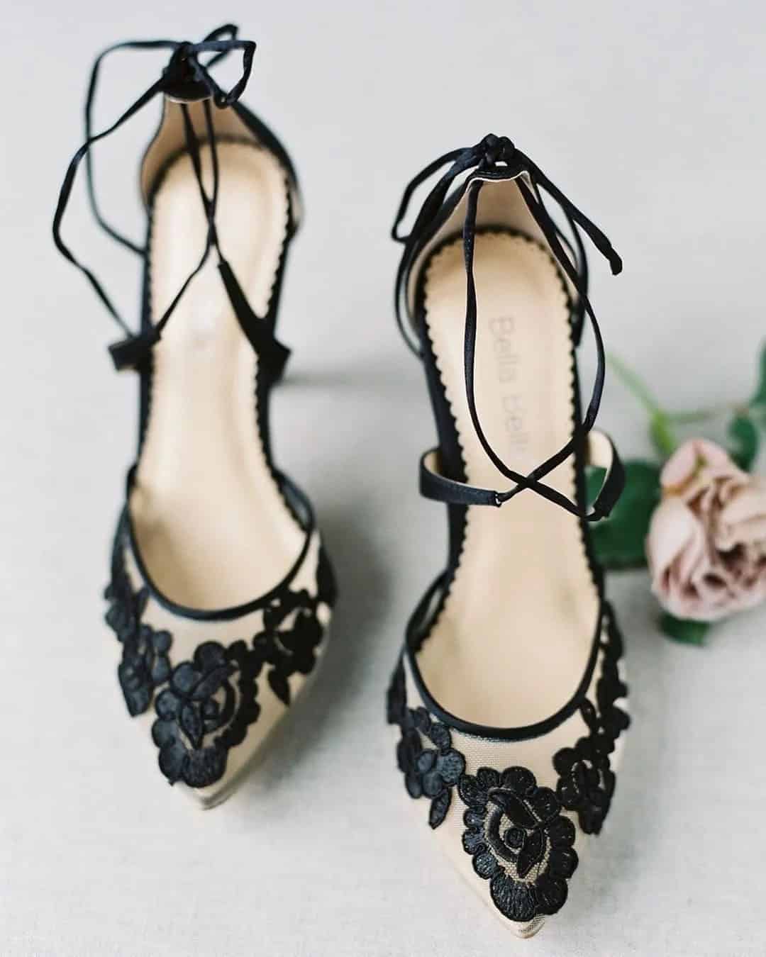 Black Lace Wedding Shoes