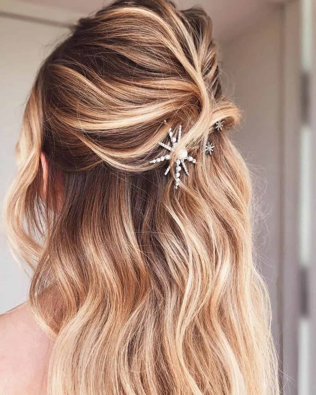 Romantic Half-Updo