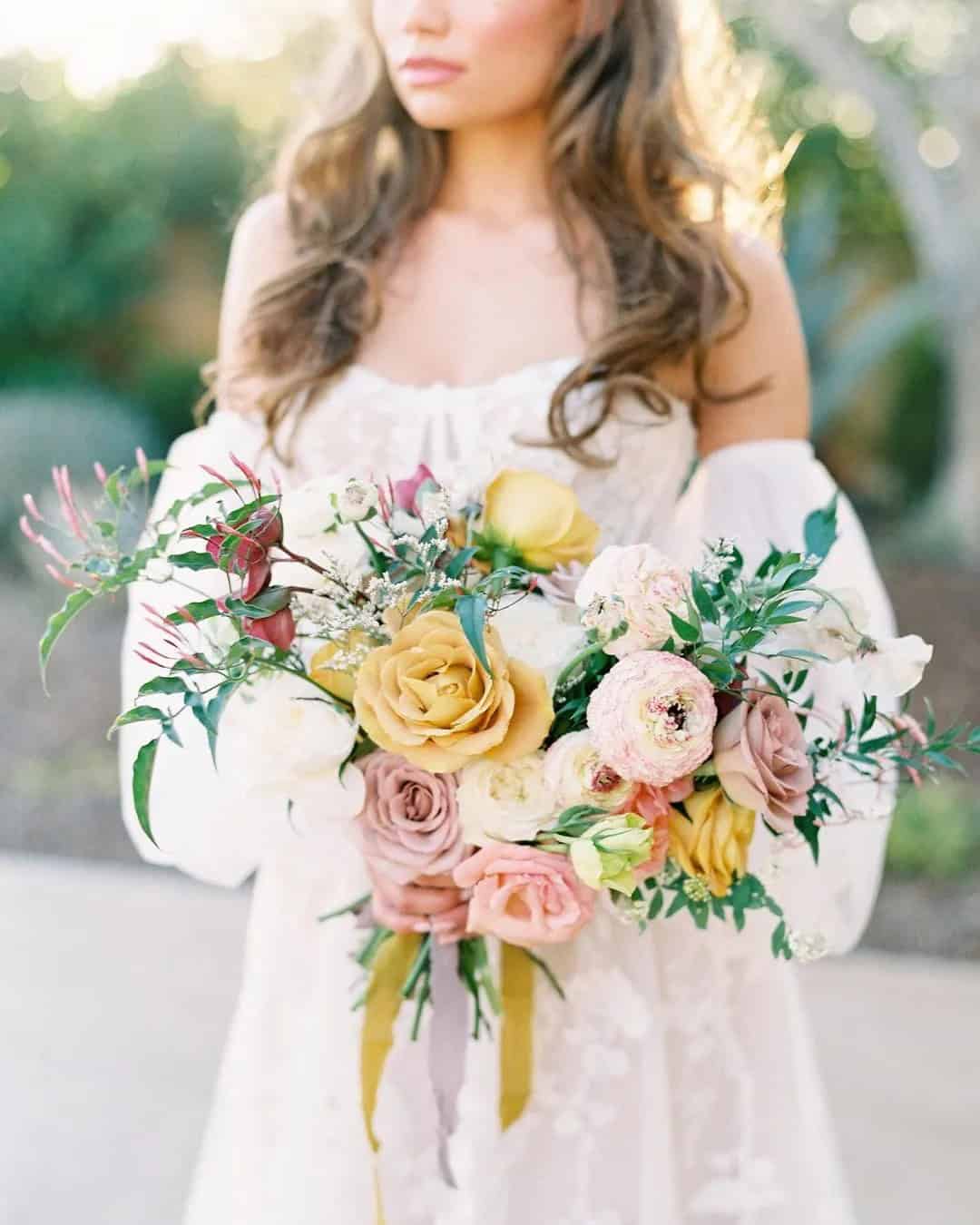 Mustard Wedding Bouquets