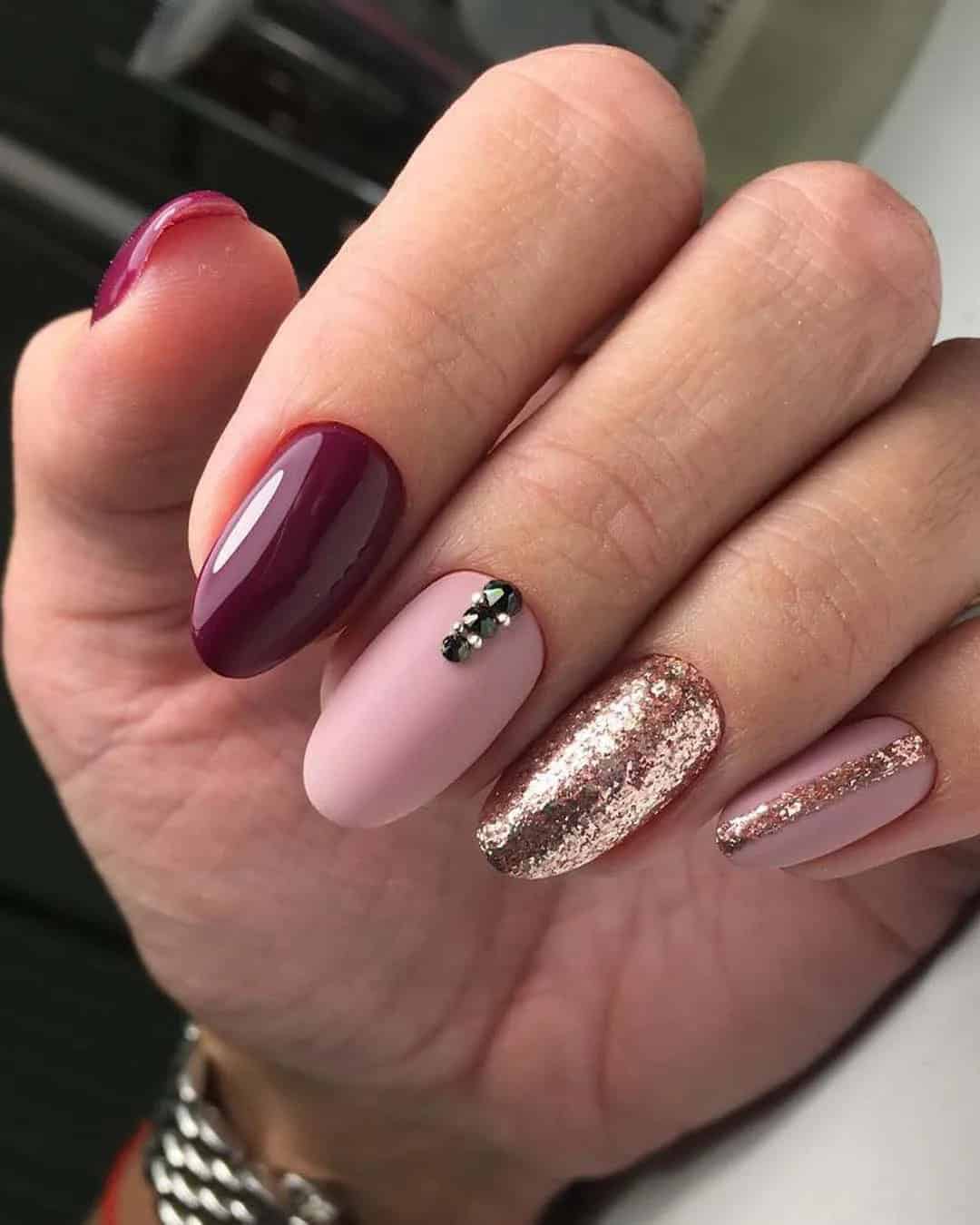 Burgundy And Gold