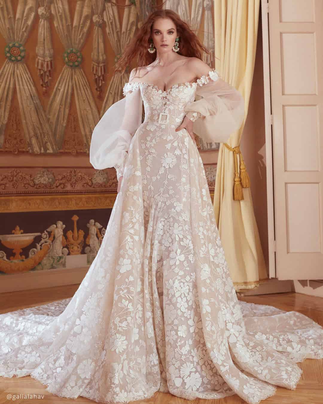 Illusion Long Sleeve Wedding Gowns