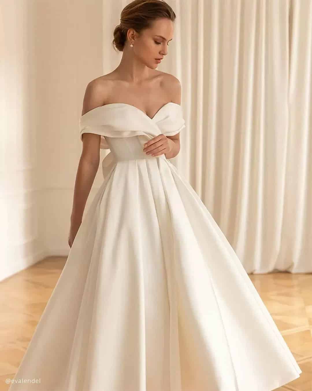 Eva Lendel Tea Length Wedding Dress