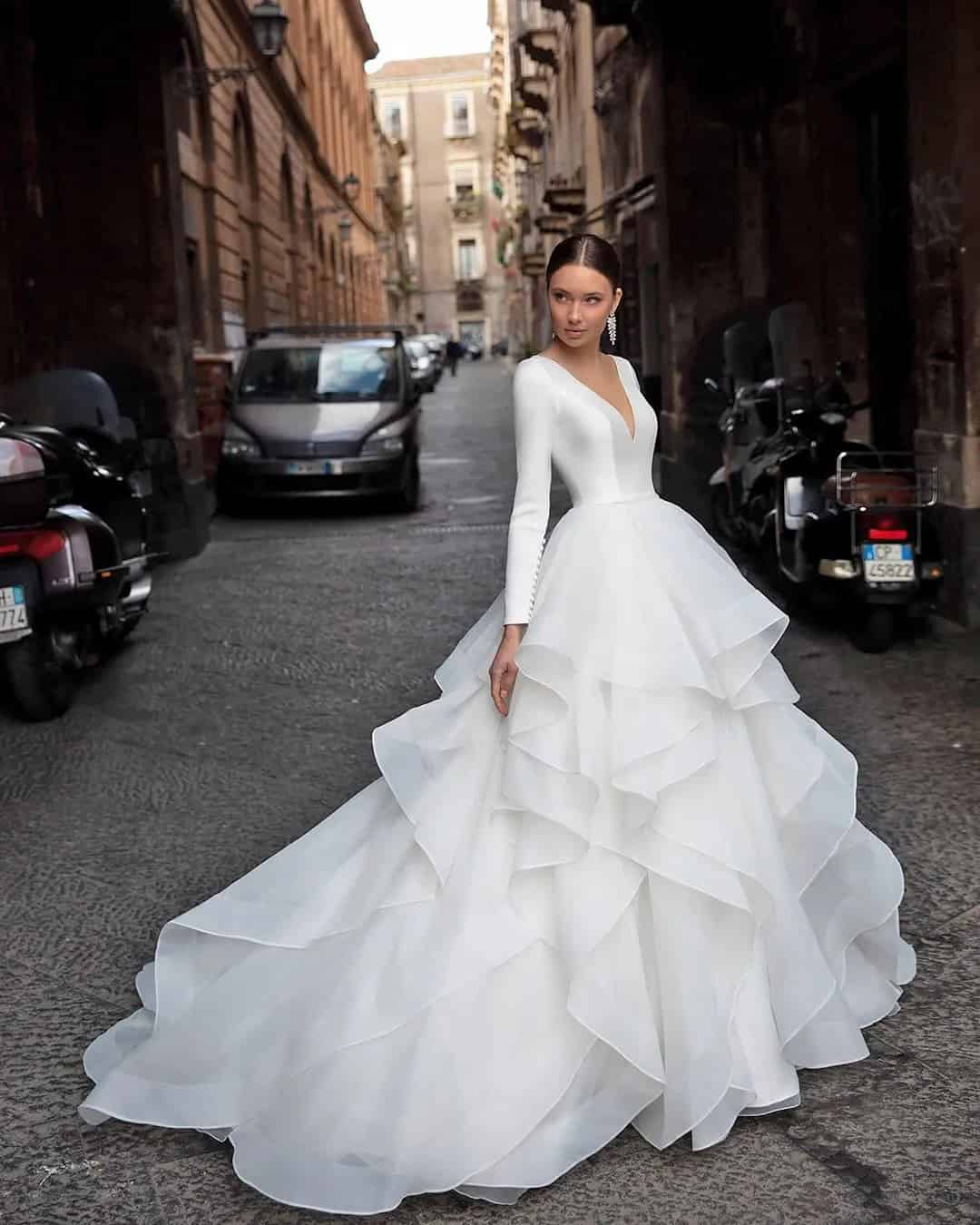 Simple Wedding Dresses Ball Gown Style