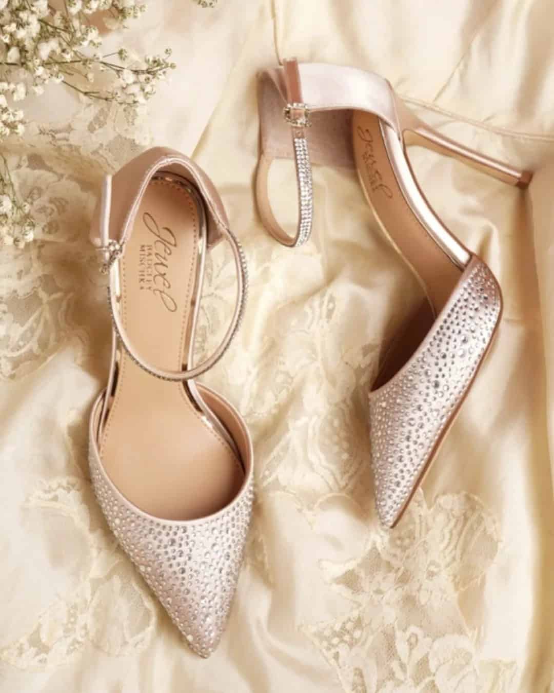 Sparkly Shoes in Rose Gold