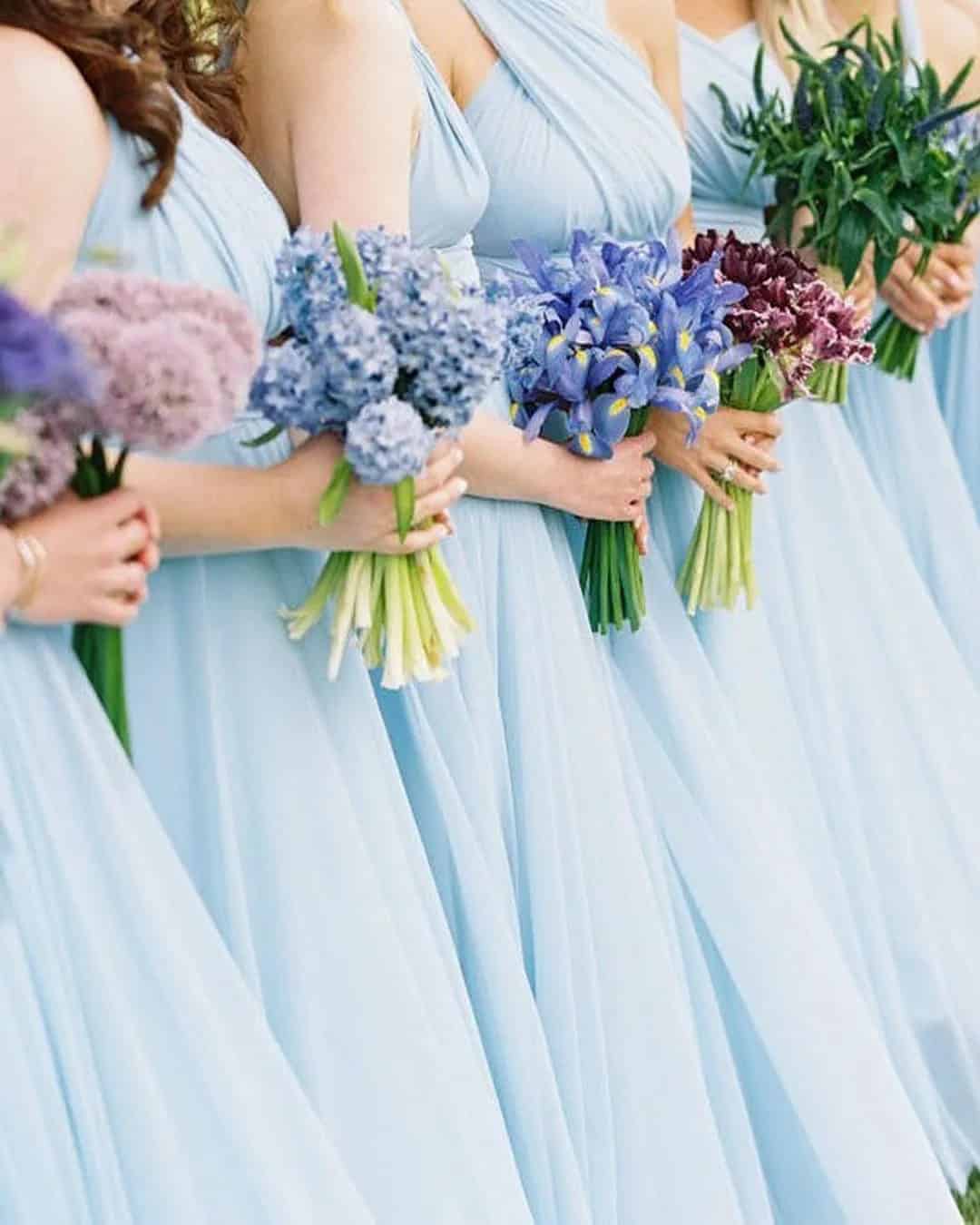 Mismatched Bridesmaid Bouquets