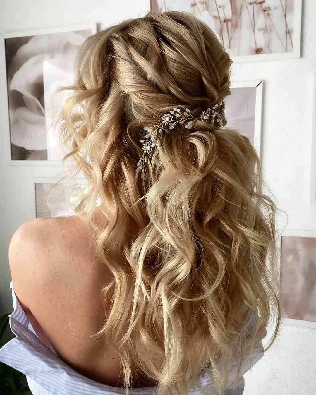 Curly Wedding Hairstyles For Summer