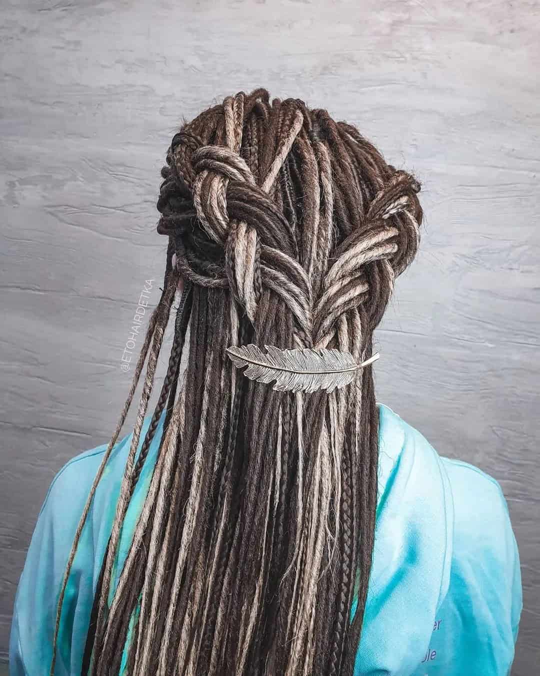 Braided Wedding Dreadlocks Hairstyles