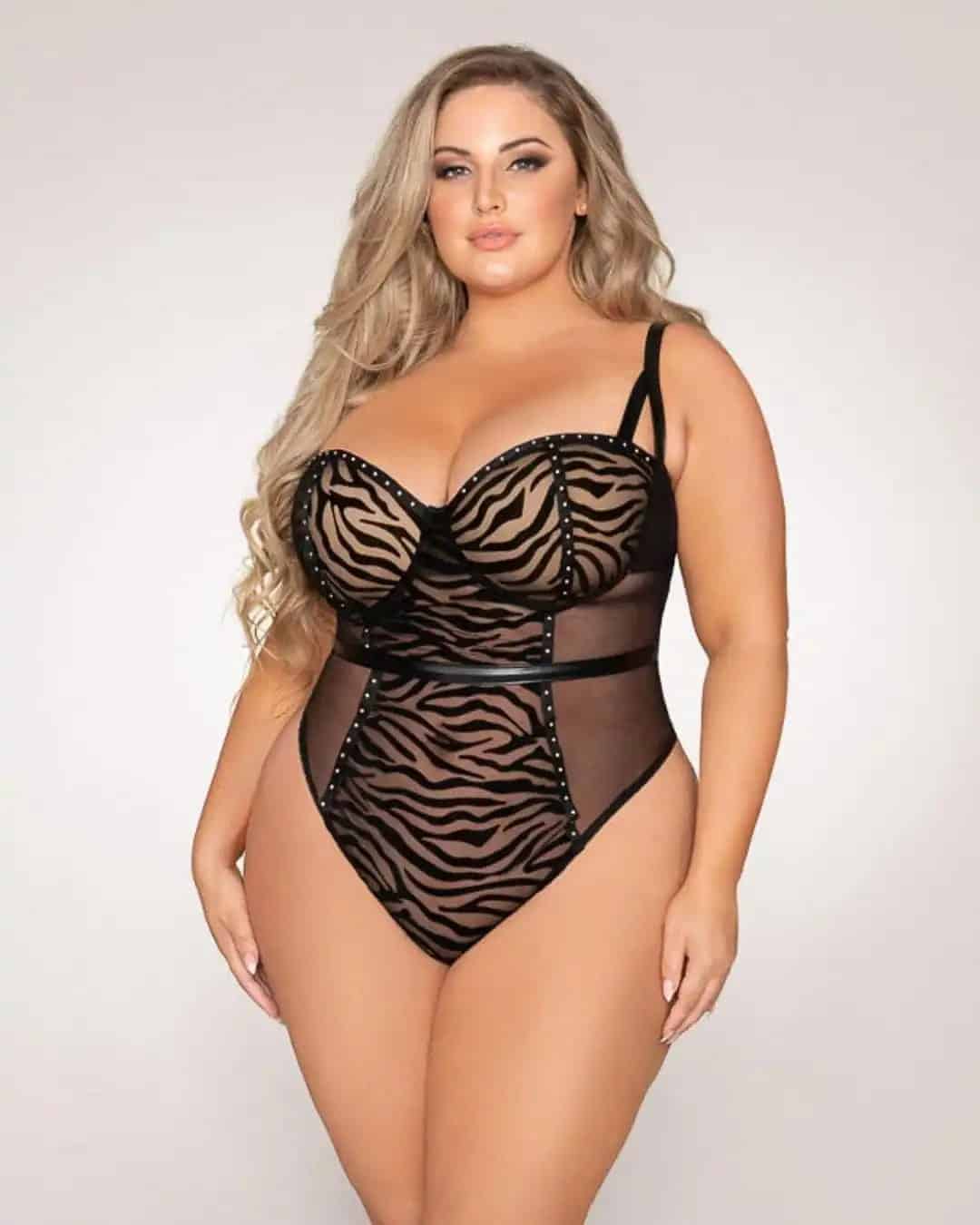 Black Sexy Bridal Lingerie Plus Size