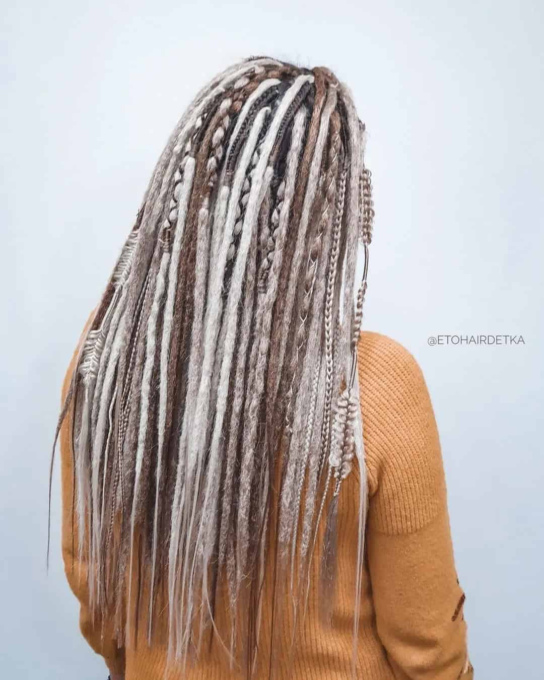 Long Dreadlocks Down For Wedding