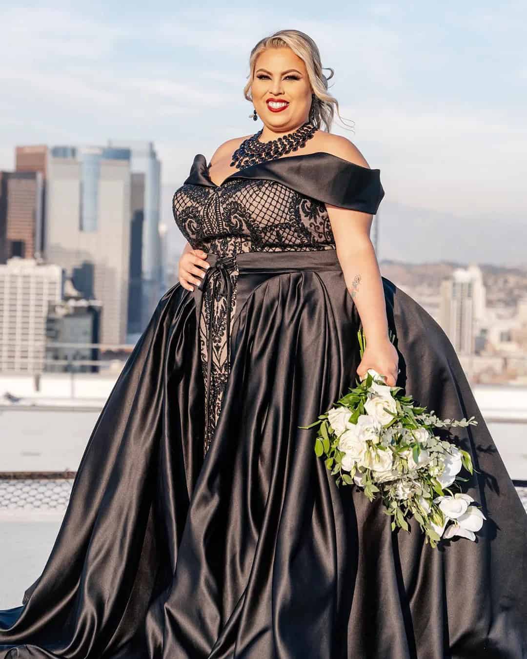 Plus Size Black Wedding Dresses