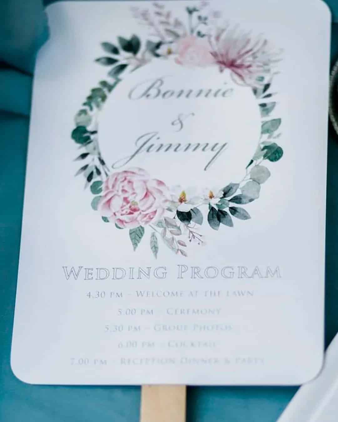 DIY Wedding Program Ideas