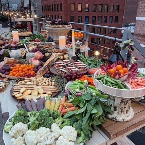 Appetizers on the terrace