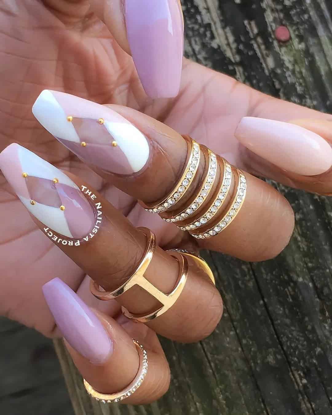 Bridal Coffin Nails