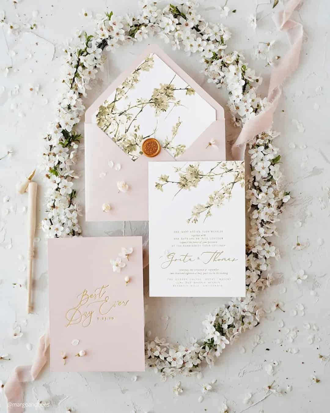 Spring Wedding Invitations