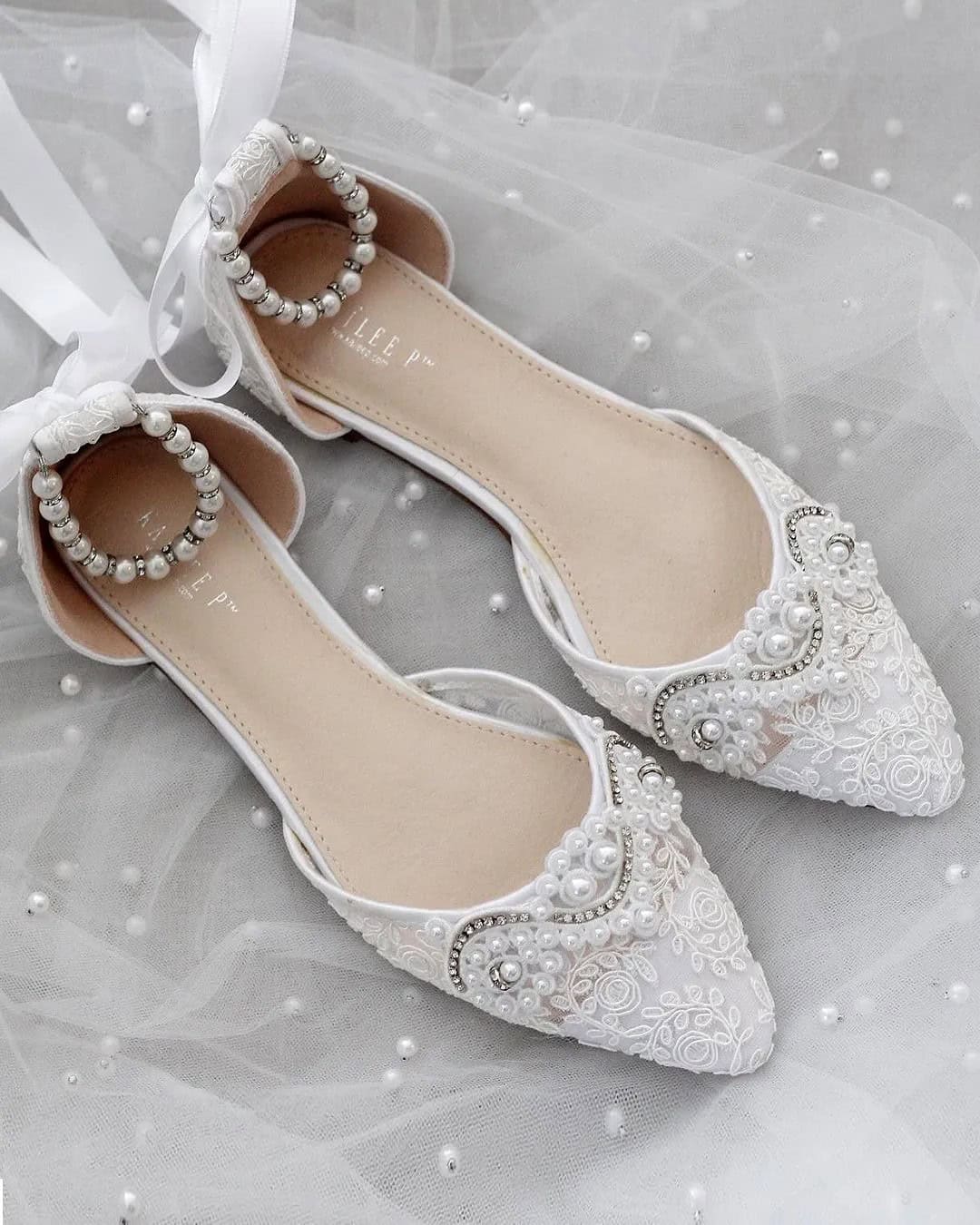 Pearl Bridal Flats Shoes