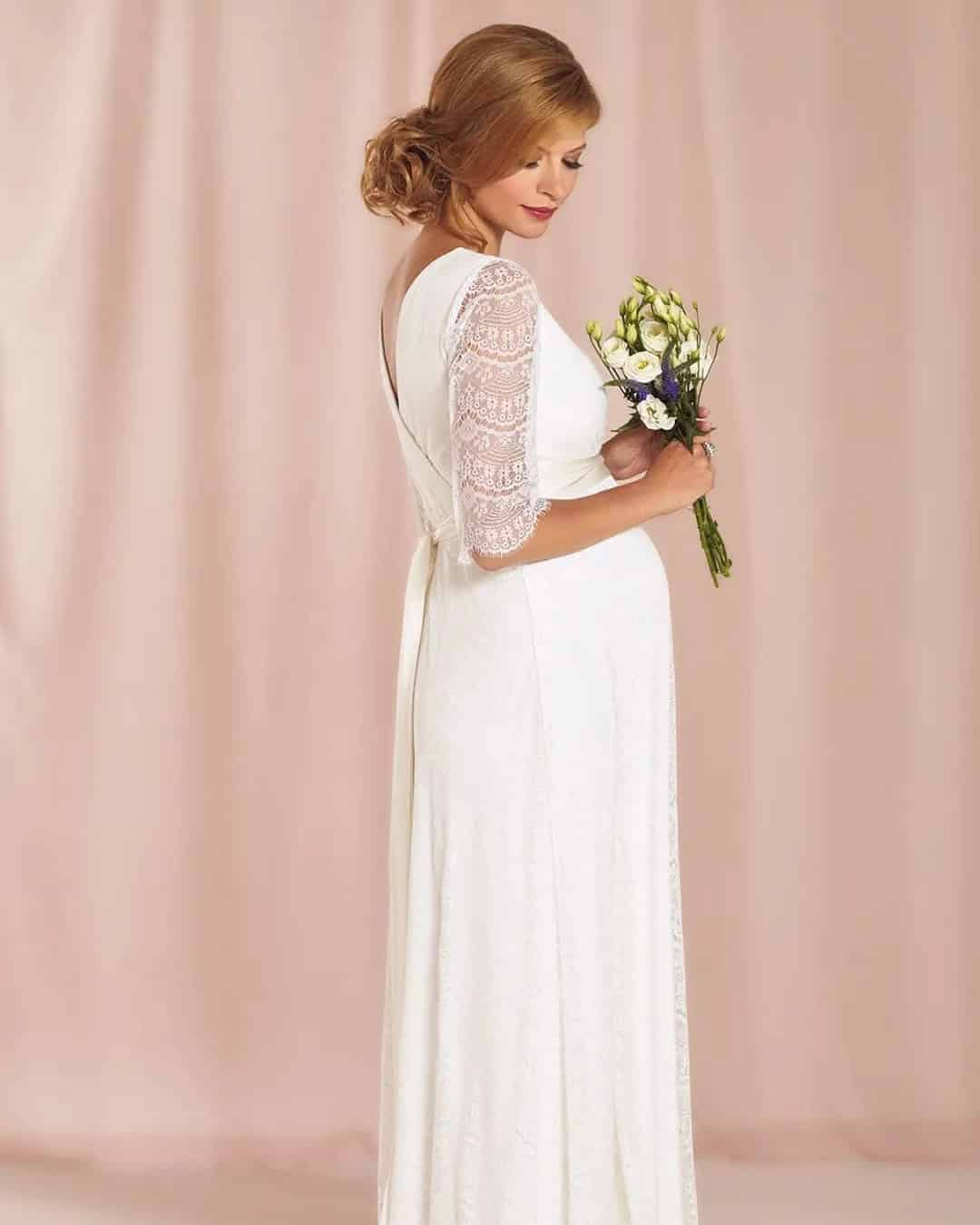 Lace Maternity Wedding Gowns