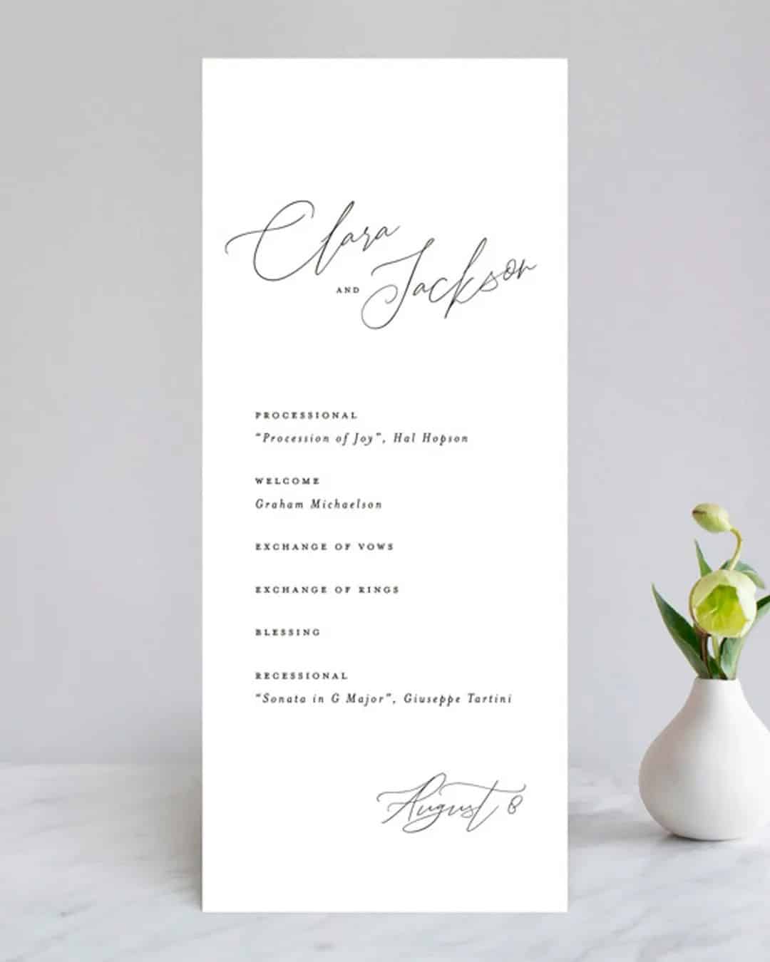 Latest Wedding Program Trends