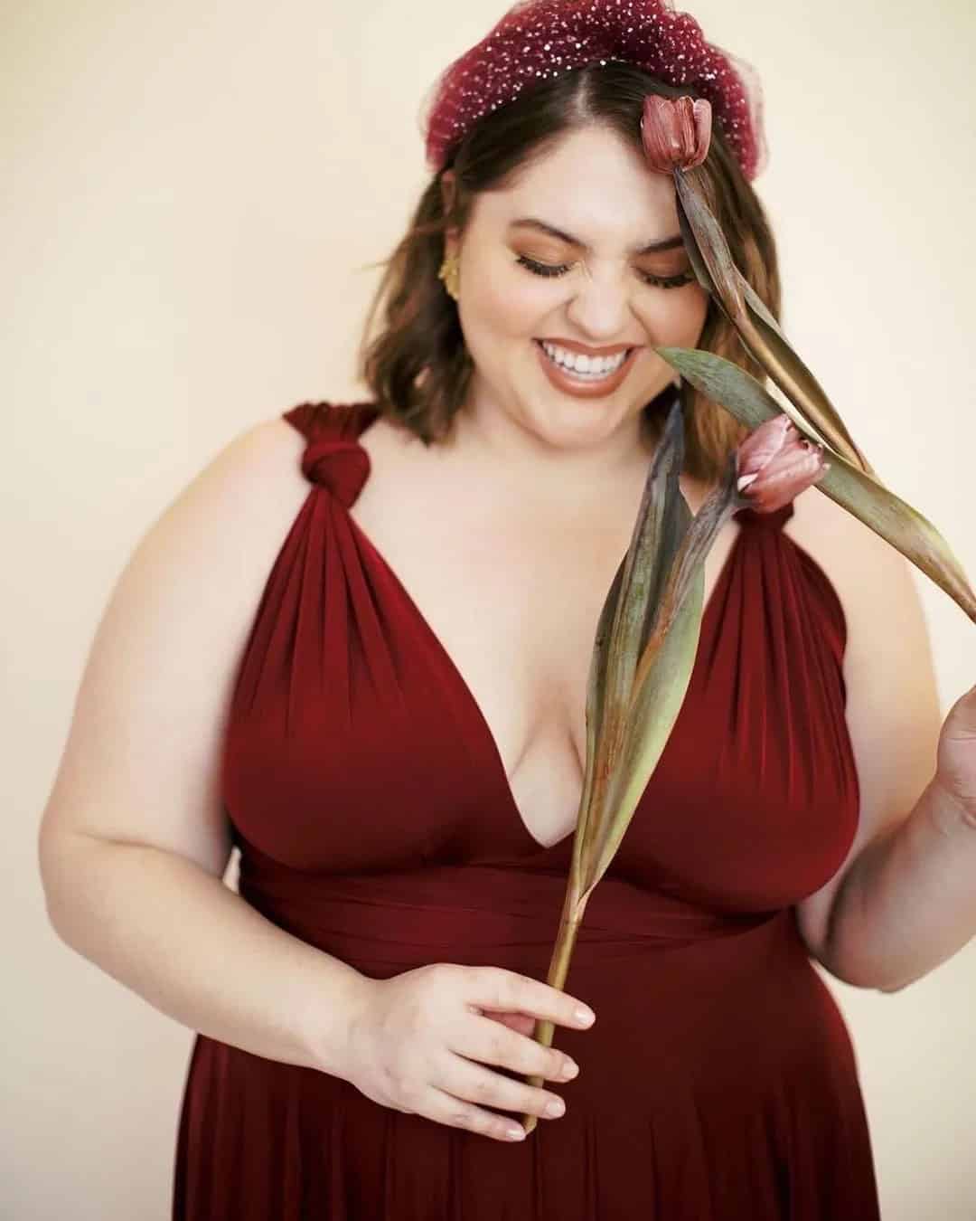 Burgundy Plus Size Bridesmaid Dresses