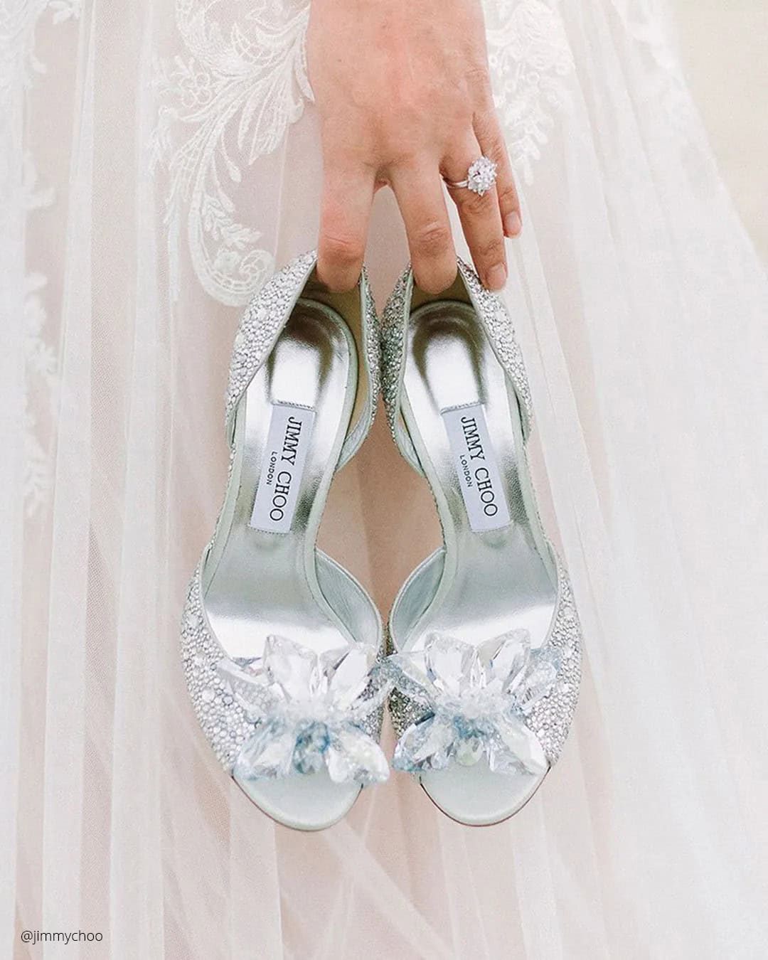 Open Toe Wedding Bride Flats