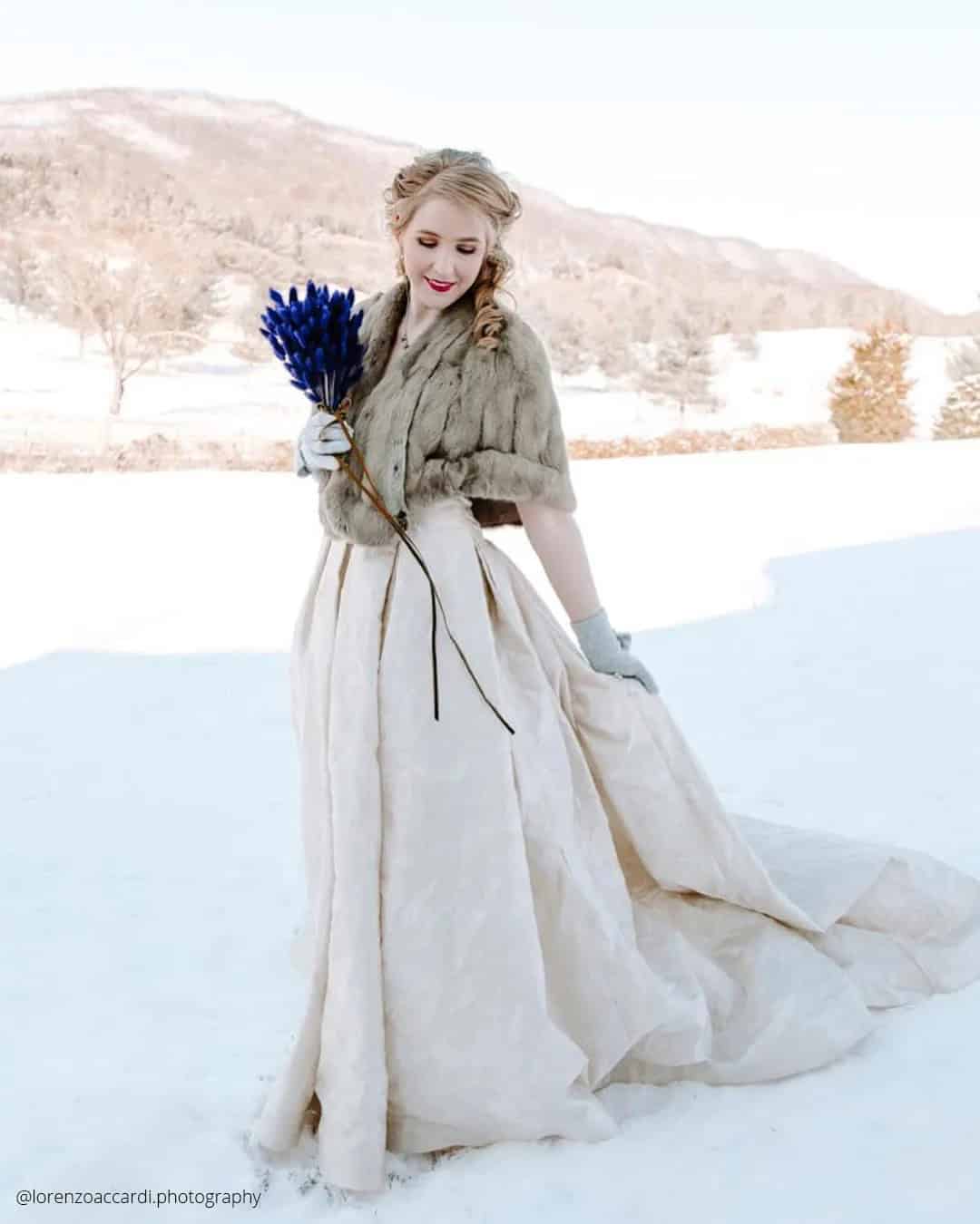 Bridal Gowns With Cozy Coat