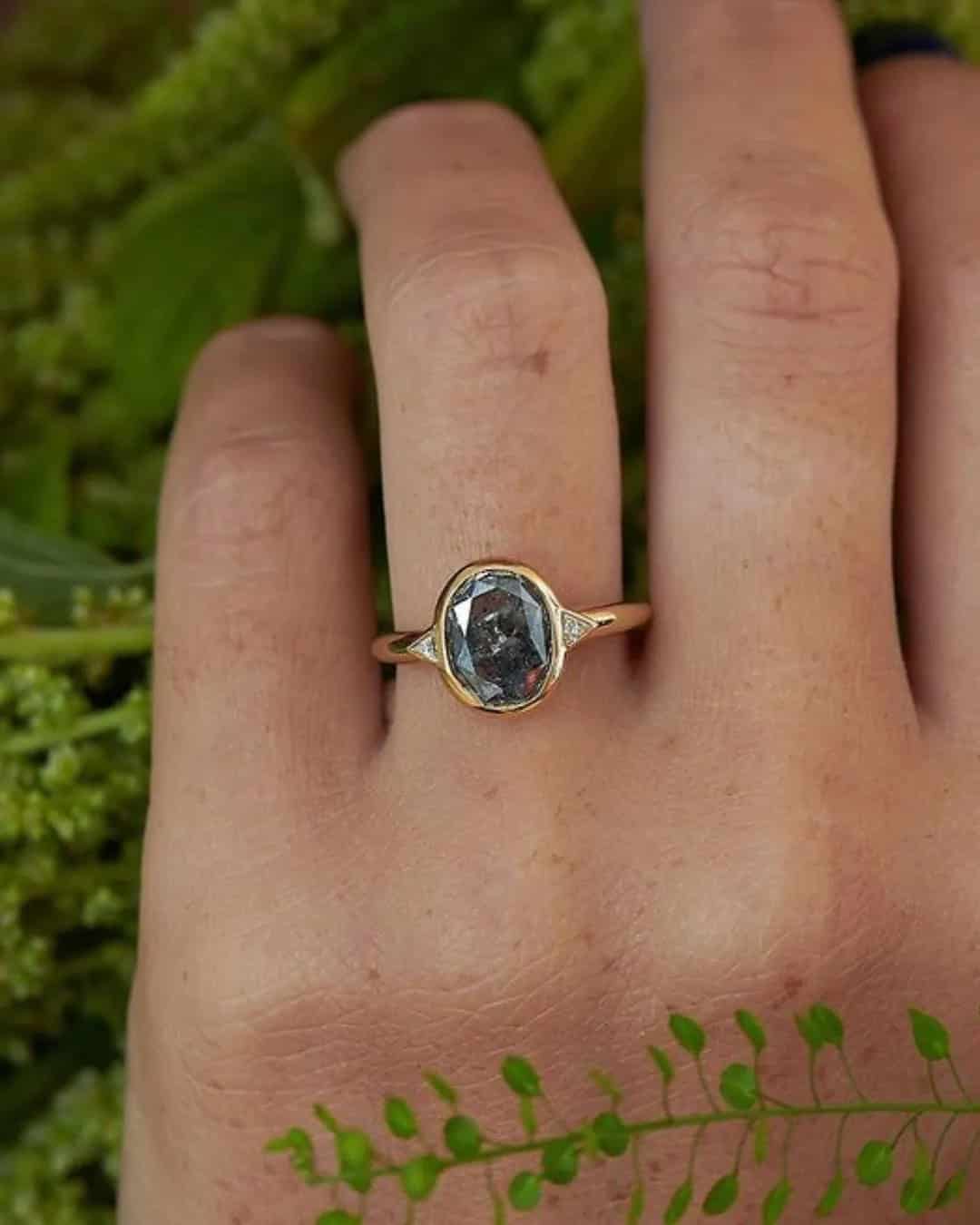 Unique Black Engagement Rings