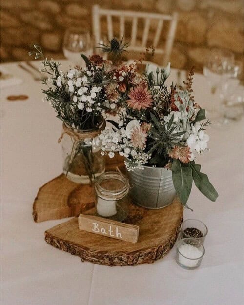 Rustic centerpiece