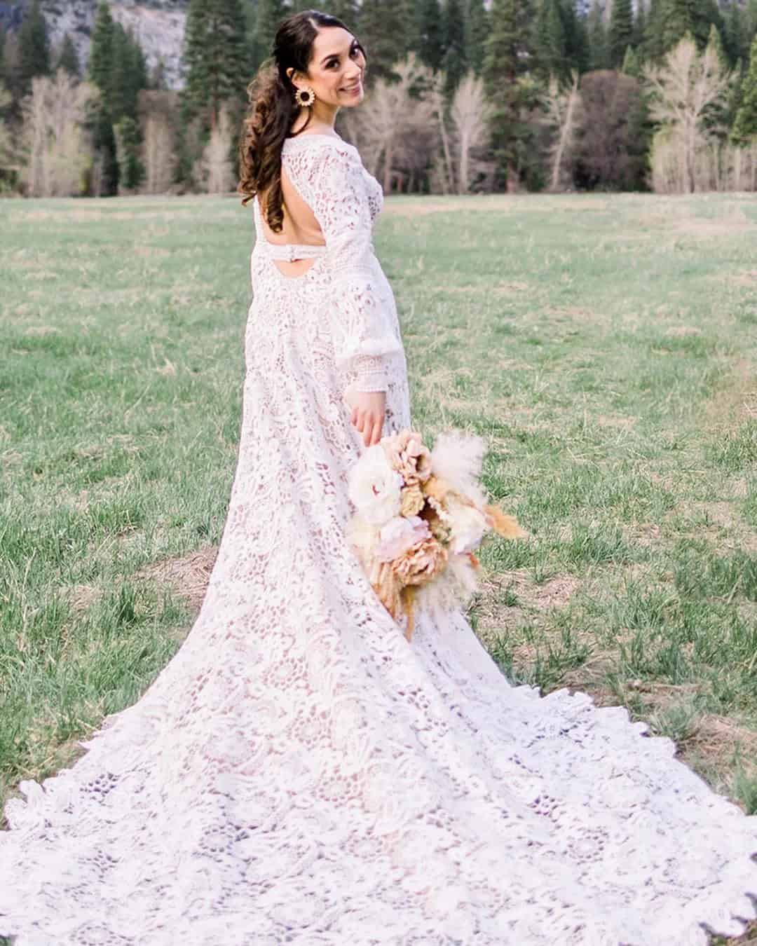 Lace Boho Wedding Dresses