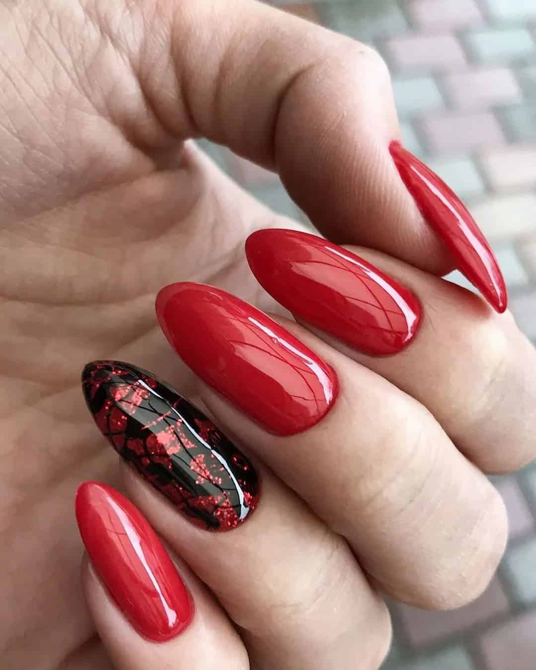 Red Wedding Guests Nails