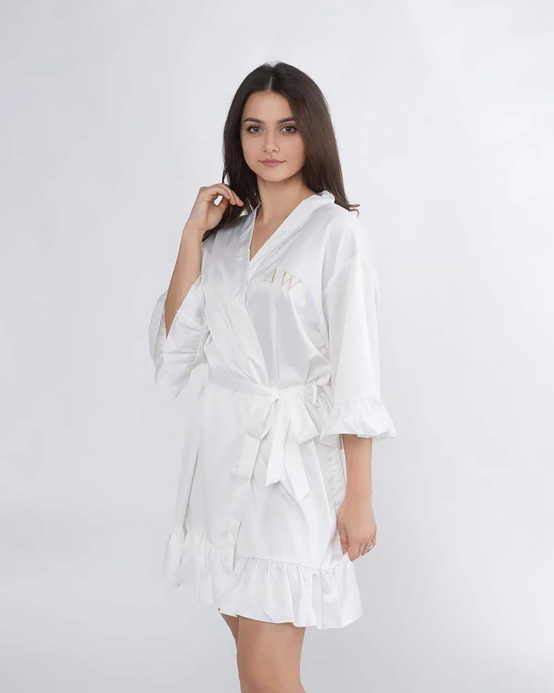 Personalized Ruffled Robe