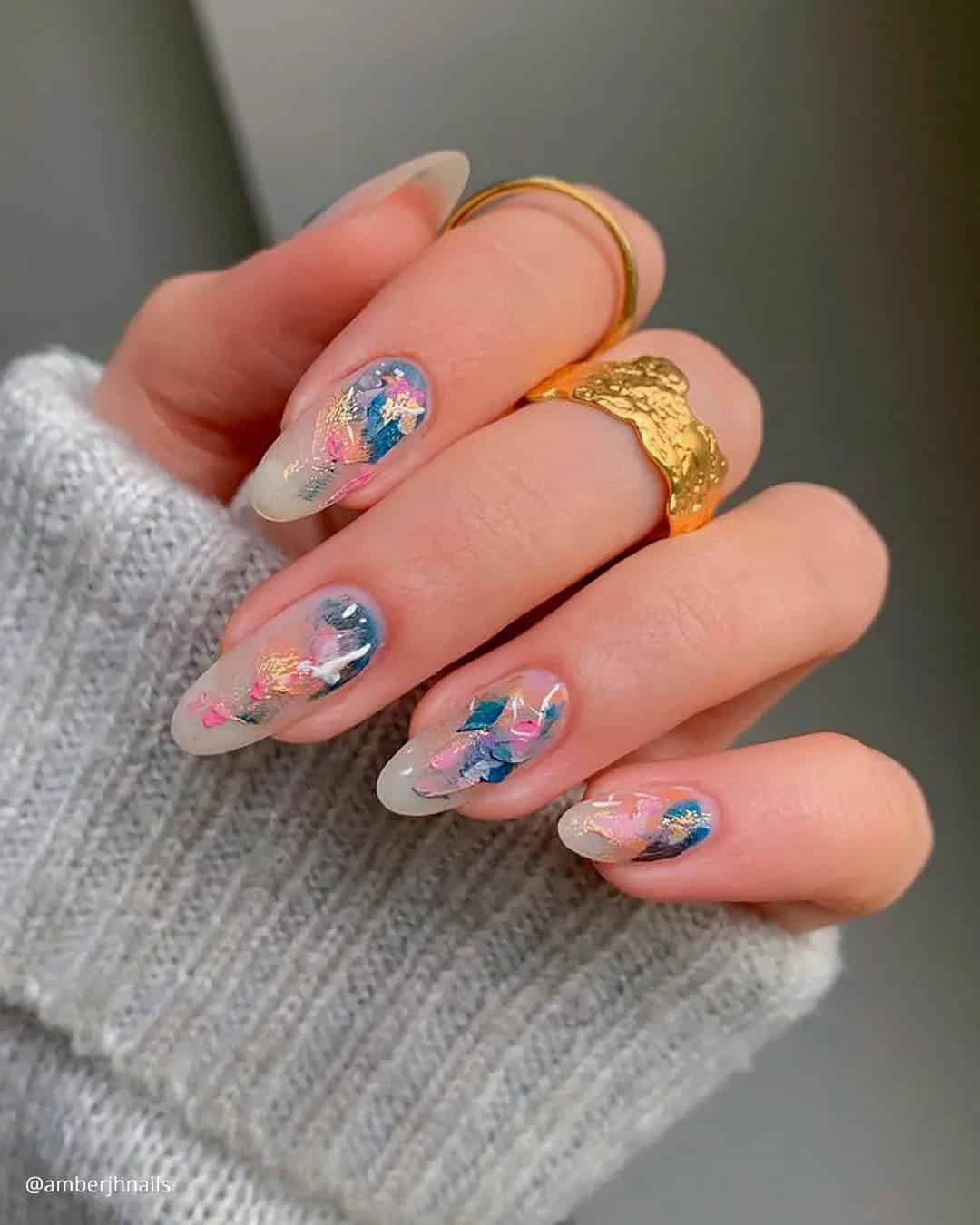 Autumn Designs On Wedding Nails