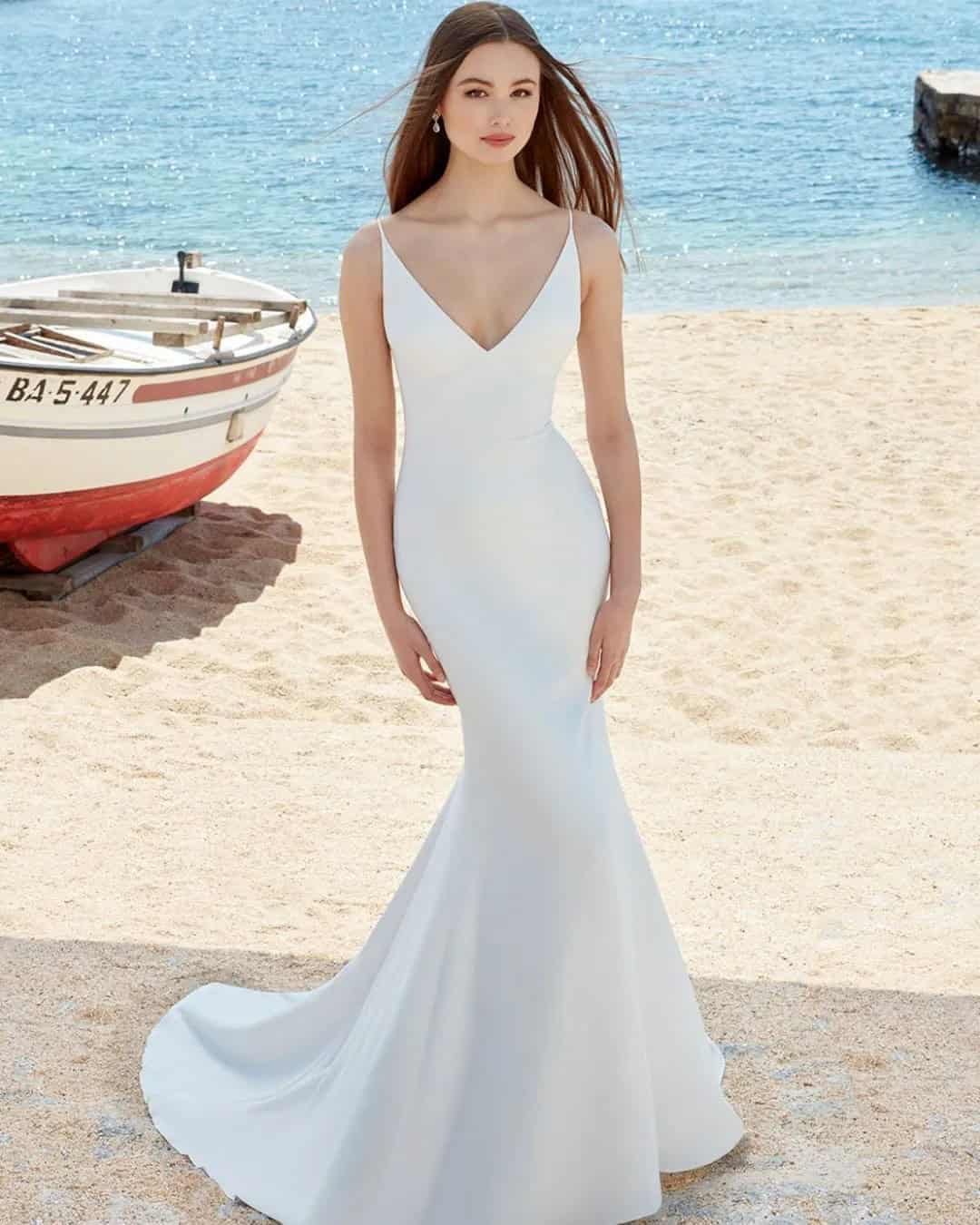 Graceful Simple Bridal Gowns